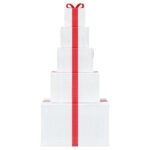 vidaXL Vianočná dekorácia Darčeková krabička 250 LED diód Teplá biela – Obrázok 3