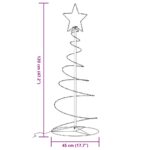 vidaXL LED vianočný stromček 80 LED teplá biela 120 cm – Obrázok 10