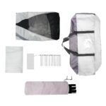 VidaXL Stan pri bazéne s odnímateľnými stenami zo sieťoviny 618x532 cm – Obrázok 12