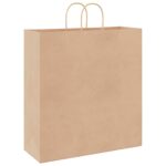 vidaXL Papierové tašky 250 ks s rúčkami, hnedá, 45x17x48 cm – Obrázok 7