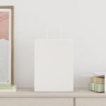 vidaXL Papierové tašky 50 ks s rúčkami, biele, 26x12x35 cm – Obrázok 2