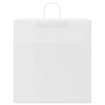 vidaXL Papierové tašky 250 ks s rúčkami, biele, 45x17x48 cm – Obrázok 5