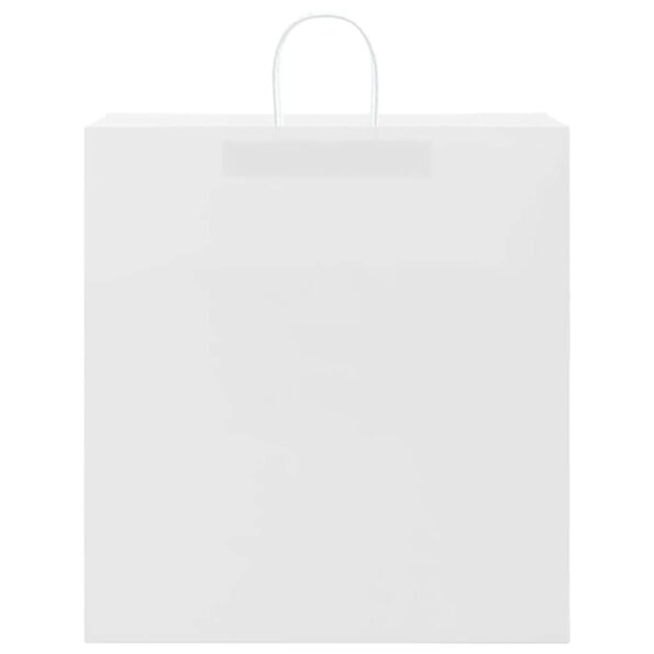 vidaXL Papierové tašky 250 ks s rúčkami, biele, 45x17x48 cm – Obrázok 5