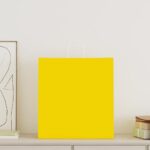 vidaXL Papierové tašky 50 ks s rúčkami, žlté, 45x17x48 cm – Obrázok 2