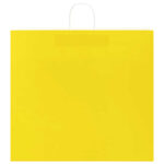 vidaXL Papierové tašky 250 ks s rúčkami, žlté, 54x15x49 cm – Obrázok 5