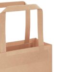 vidaXL Papierové tašky 250 ks s rúčkami, hnedá, 18x8x22 cm – Obrázok 10