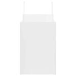 vidaXL Papierové tašky 50 ks s rúčkami, biele, 32x17x25 cm – Obrázok 6