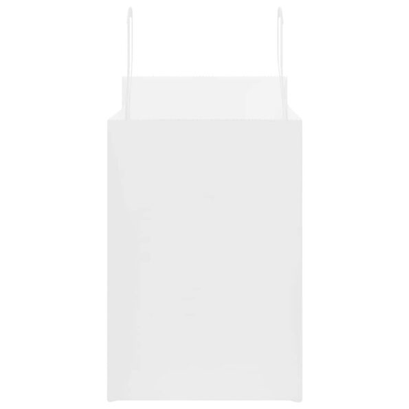 vidaXL Papierové tašky 50 ks s rúčkami, biele, 32x17x25 cm – Obrázok 6