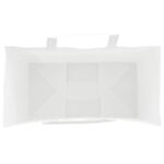 vidaXL Papierové tašky 50 ks s rúčkami, biele, 32x17x25 cm – Obrázok 8