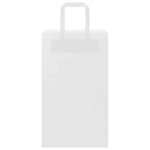 vidaXL Papierové tašky 250 ks s rúčkami, biele, 21x11x36 cm – Obrázok 5