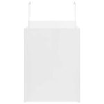 vidaXL Papierové tašky 250 ks s rúčkami, biele, 32x22x28 cm – Obrázok 6