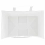 vidaXL Papierové tašky 250 ks s rúčkami, biele, 32x22x28 cm – Obrázok 8