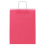 vidaXL Papierové tašky 250 ks s rúčkami, ružové, 26x12x35 cm – Obrázok 5