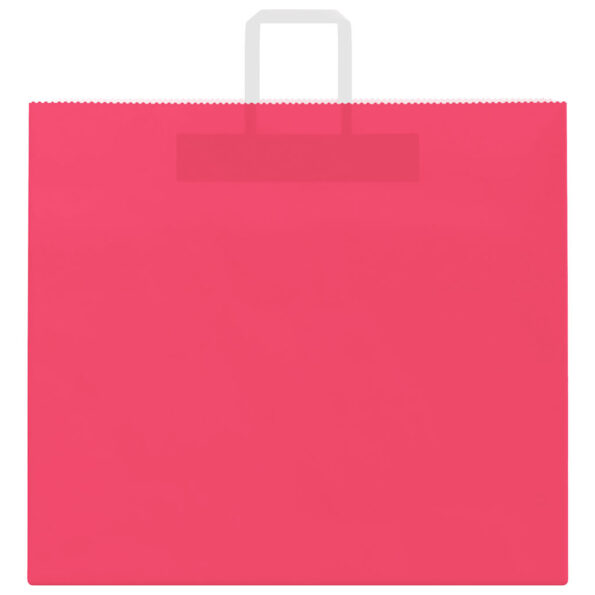 vidaXL Papierové tašky 250 ks s rúčkami, ružové, 54x15x49 cm – Obrázok 5