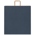 vidaXL Papierové tašky 250 ks s rúčkami, modré, 45x17x48 cm – Obrázok 5