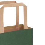 vidaXL Papierové tašky 250 ks s rúčkami, zelené, 54x15x49 cm – Obrázok 10