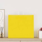 vidaXL Papierové tašky 250 ks s rúčkami, žlté, 54x15x49 cm – Obrázok 2