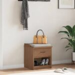 vidaXL Lavica do predsiene SANDNES 45x40x50 cm borovicový masív – Obrázok 3