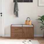 vidaXL Lavica do predsiene SANDNES 87x40x50 cm borovicový masív – Obrázok 4