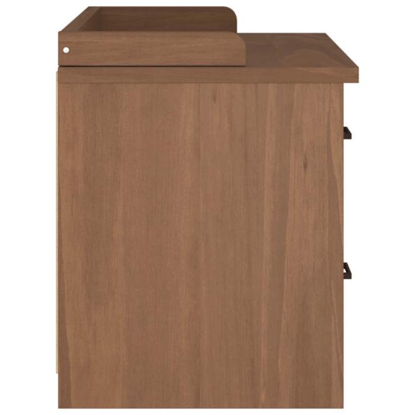 vidaXL Lavica do predsiene SANDNES 87x40x50 cm borovicový masív – Obrázok 6