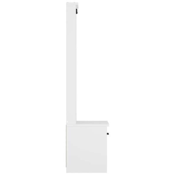 vidaXL Halový strom SANDENS biela 45x40x159,5 cm masívna borovica – Obrázok 7