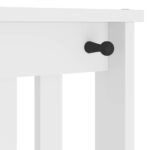 vidaXL Halový strom SANDENS biela 45x40x159,5 cm masívna borovica – Obrázok 10