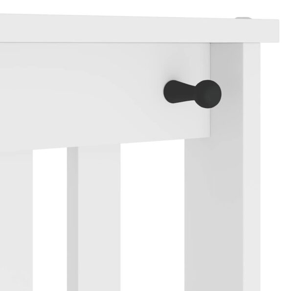 vidaXL Halový strom SANDENS biela 45x40x159,5 cm masívna borovica – Obrázok 10