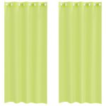 vidaXL Voálové závesy s priechodkami 2 ks Apple Green 140x225 cm – Obrázok 2