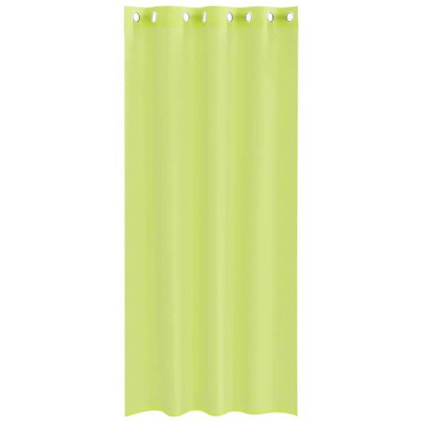 vidaXL Voálové závesy s priechodkami 2 ks Apple Green 140x225 cm – Obrázok 4