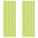 vidaXL Voálové závesy s priechodkami 2 ks Apple Green 140x260 cm – Obrázok 2