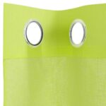vidaXL Voálové závesy s priechodkami 2 ks Apple Green 140x300 cm – Obrázok 5