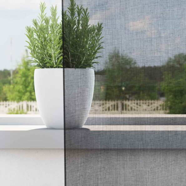 vidaXL Voálové závesy s priechodkami 2 ks Čierna 140x225 cm – Obrázok 3