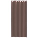 vidaXL Voálové závesy s priechodkami 2 ks Hnedá 140x225 cm – Obrázok 4