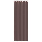 vidaXL Voálové závesy s priechodkami 2 ks Hnedá 140x300 cm – Obrázok 4