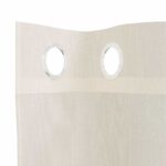vidaXL voálové závesy s priechodkami 2 ks krémové 140x225 cm – Obrázok 5