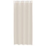 vidaXL voálové závesy s priechodkami 2 ks krémové 140x245 cm – Obrázok 4