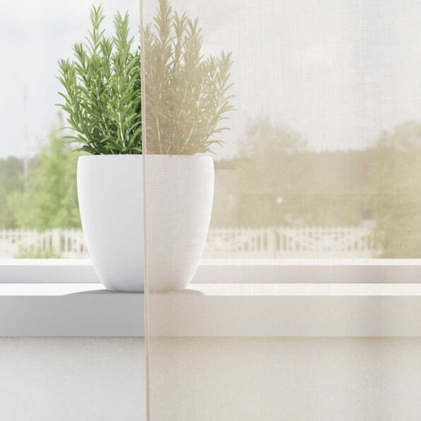 vidaXL voálové závesy s priechodkami 2 ks krémové 140x300 cm – Obrázok 3