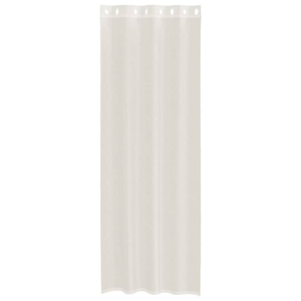 vidaXL voálové závesy s priechodkami 2 ks krémové 140x300 cm – Obrázok 4