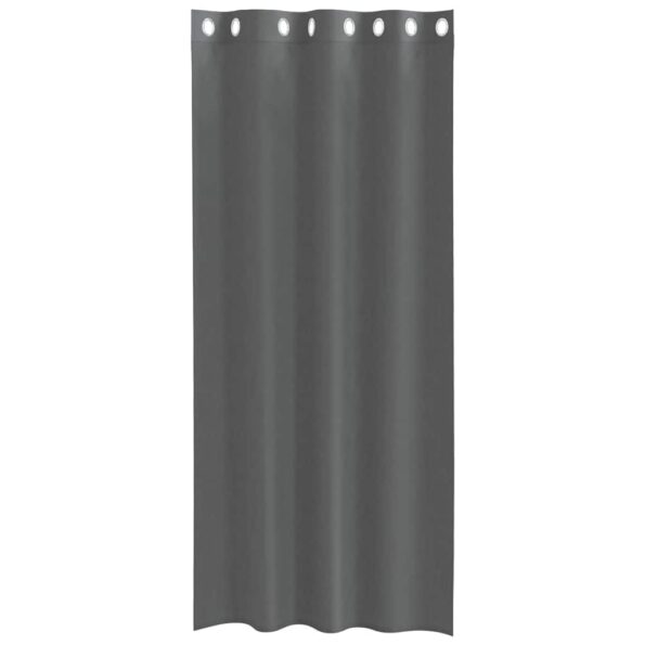vidaXL Voálové závesy s priechodkami 2 ks tmavosivé 140x245 cm – Obrázok 4