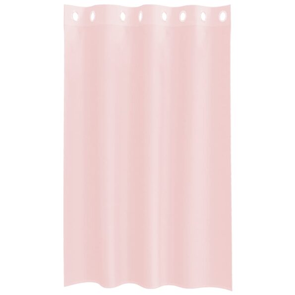 vidaXL voálové závesy s priechodkami 2 ks svetloružové 140x175 cm – Obrázok 4