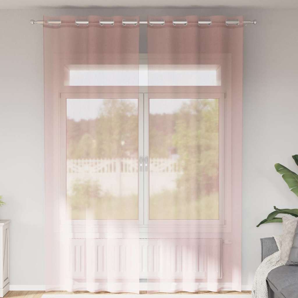 VXL8721158551030_m_en_hd_1.jpg vidaXL Voálové závesy s priechodkami 2 ks svetloružové 140x260 cm – Obrázok 1