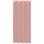 vidaXL Voálové závesy s priechodkami 2 ks Ružové 140x245 cm – Obrázok 4