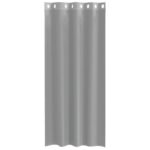 vidaXL Voálové závesy s priechodkami 2 ks svetlosivé 140x245 cm – Obrázok 4