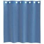 vidaXL Voile Záclony s priechodkami 2 ks Royal Blue – Obrázok 4