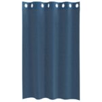 vidaXL Voile Záclony s priechodkami 2 ks Royal Blue – Obrázok 4