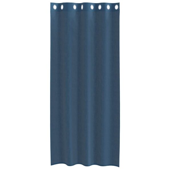 vidaXL Voile Záclony s priechodkami 2 ks Royal Blue – Obrázok 4
