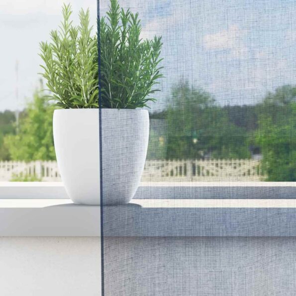 vidaXL Voile Záclony s priechodkami 2 ks Royal Blue – Obrázok 3