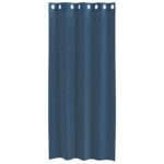 vidaXL Voile Záclony s priechodkami 2 ks Royal Blue – Obrázok 4