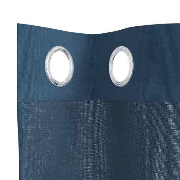 vidaXL Voile Záclony s priechodkami 2 ks Royal Blue – Obrázok 5