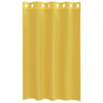 vidaXL Voálové závesy s priechodkami 2 ks Žlté – Obrázok 4